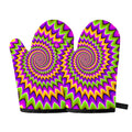 Twisted Colors Moving Optical Illusion Oven Mitts