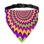 Twisted Colors Moving Optical Illusion Over The Collar Dog Bandana