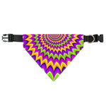 Twisted Colors Moving Optical Illusion Over The Collar Dog Bandana