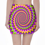 Twisted Colors Moving Optical Illusion Pencil Mini Skirt