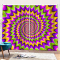 Twisted Colors Moving Optical Illusion Pencil Pleat Curtains