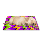 Twisted Colors Moving Optical Illusion Pet Cooling Mat Cover