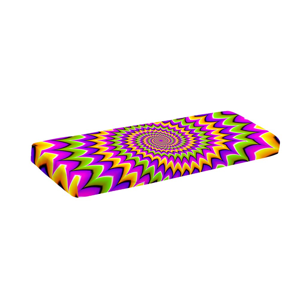 Twisted Colors Moving Optical Illusion Piano Keyboard Cover