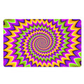 Twisted Colors Moving Optical Illusion Polyester Doormat