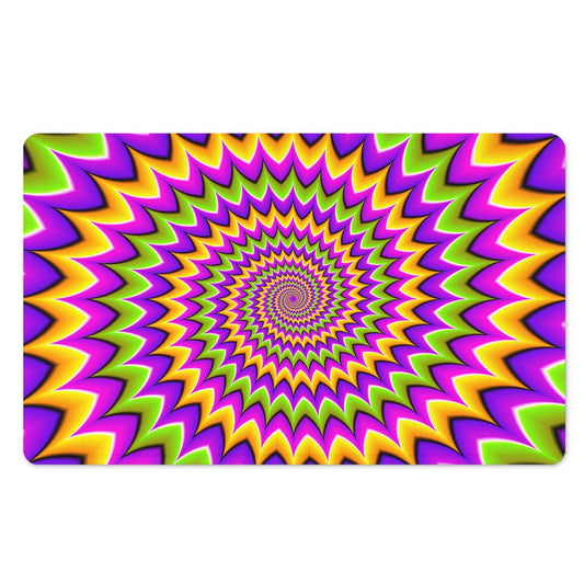 Twisted Colors Moving Optical Illusion Polyester Doormat