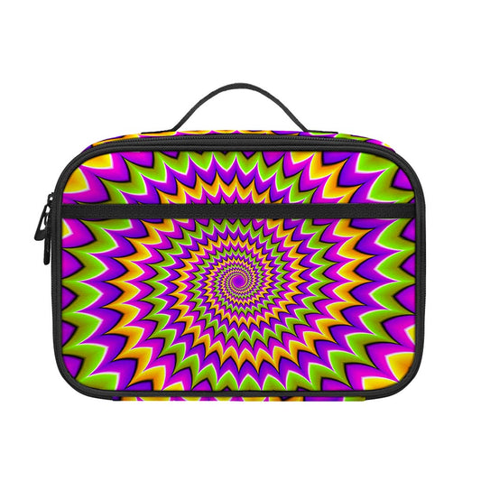 Twisted Colors Moving Optical Illusion Portable Lunch Bag
