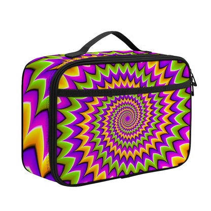 Twisted Colors Moving Optical Illusion Portable Lunch Bag