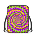 Twisted Colors Moving Optical Illusion Rectangular Crossbody Bag