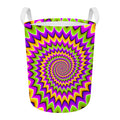Twisted Colors Moving Optical Illusion Round Laundry Basket