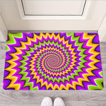 Twisted Colors Moving Optical Illusion Rubber Doormat
