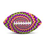 Twisted Colors Moving Optical Illusion Rugby Ball
