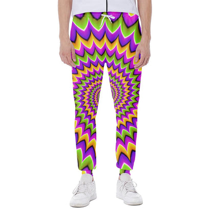 Twisted Colors Moving Optical Illusion Scuba Joggers