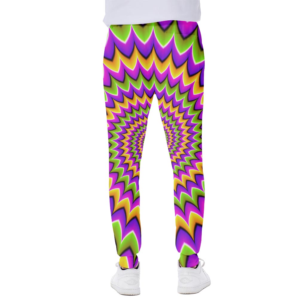 Twisted Colors Moving Optical Illusion Scuba Joggers