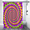 Twisted Colors Moving Optical Illusion Shower Curtain