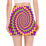 Twisted Colors Moving Optical Illusion Side Slit Mini Skirt