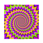 Twisted Colors Moving Optical Illusion Silk Bandana