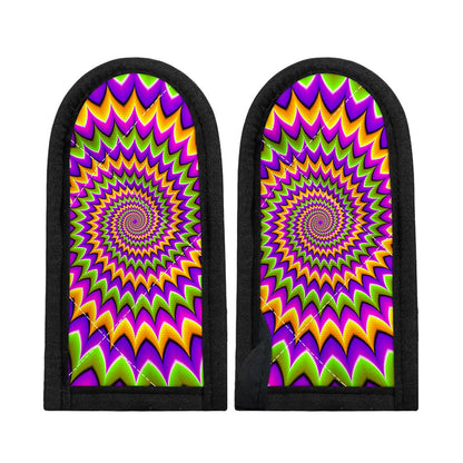 Twisted Colors Moving Optical Illusion Skillet Handle Cover
