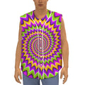 Twisted Colors Moving Optical Illusion Sleeveless Baseball Jersey
