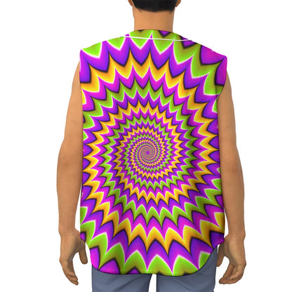 Twisted Colors Moving Optical Illusion Sleeveless Baseball Jersey