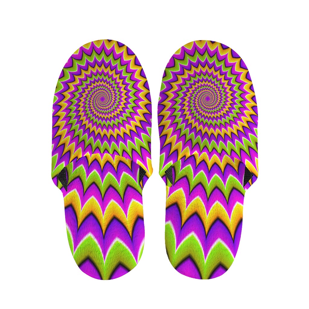 Twisted Colors Moving Optical Illusion Slippers