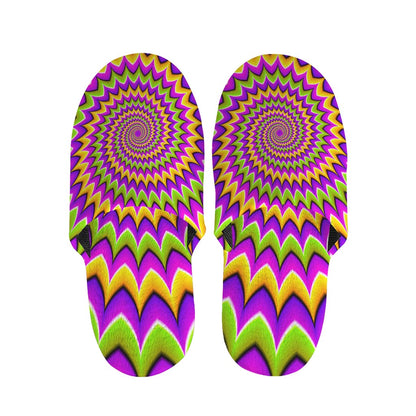 Twisted Colors Moving Optical Illusion Slippers