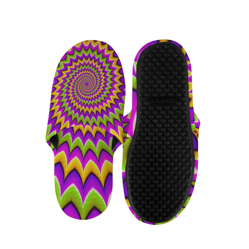 Twisted Colors Moving Optical Illusion Slippers