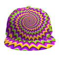 Twisted Colors Moving Optical Illusion Snapback Cap