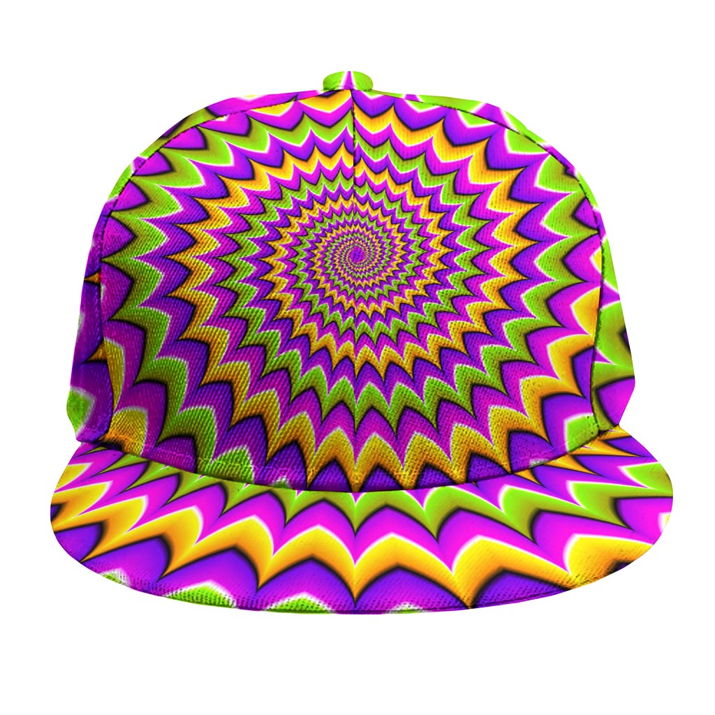 Twisted Colors Moving Optical Illusion Snapback Cap