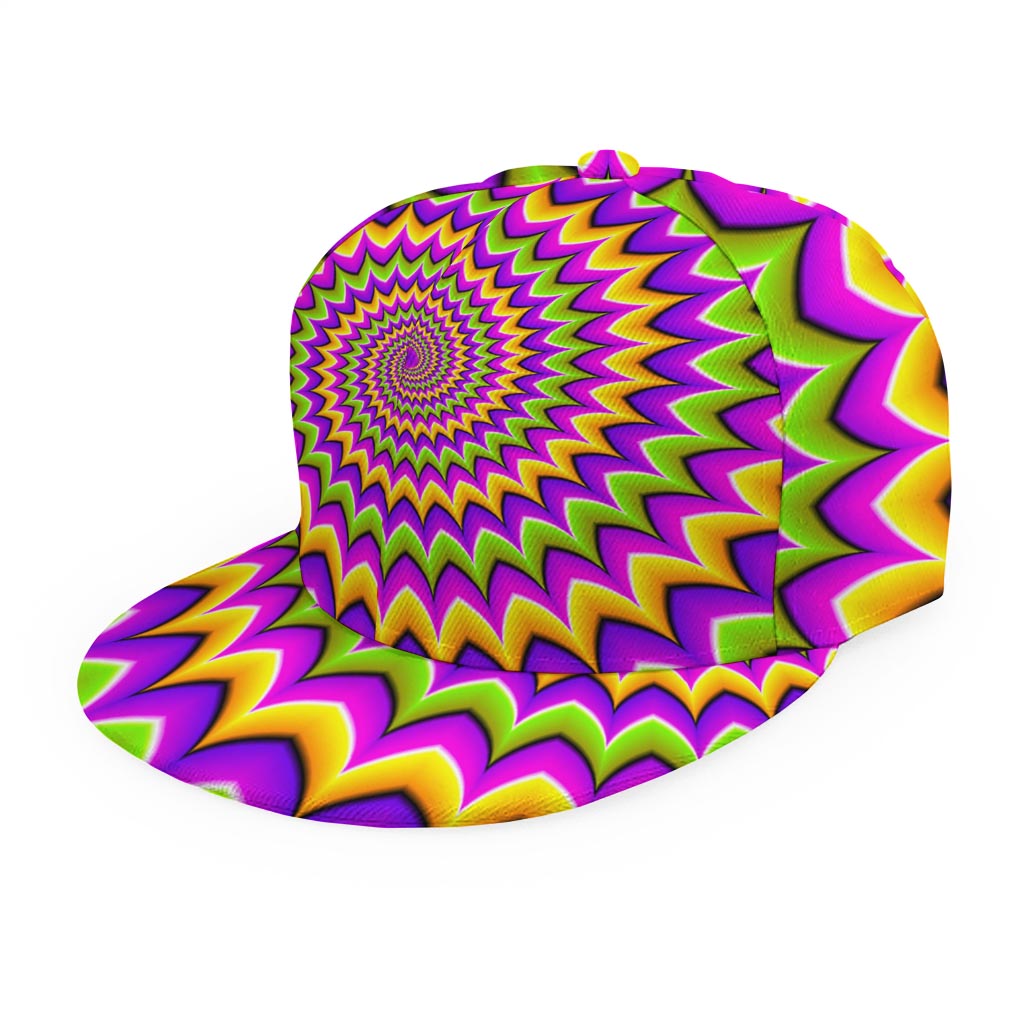 Twisted Colors Moving Optical Illusion Snapback Cap