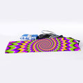 Twisted Colors Moving Optical Illusion Sports Towel