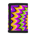 Twisted Colors Moving Optical Illusion Trifold Wallet