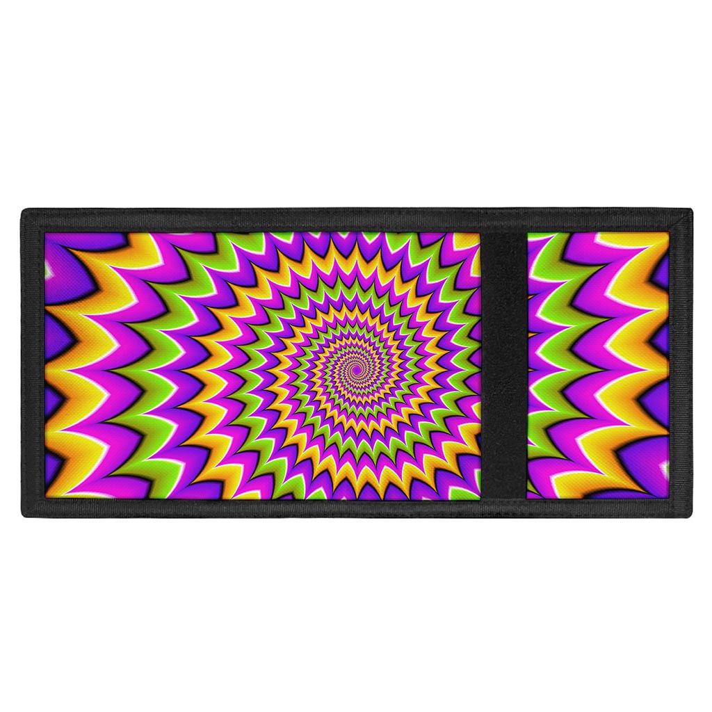 Twisted Colors Moving Optical Illusion Trifold Wallet