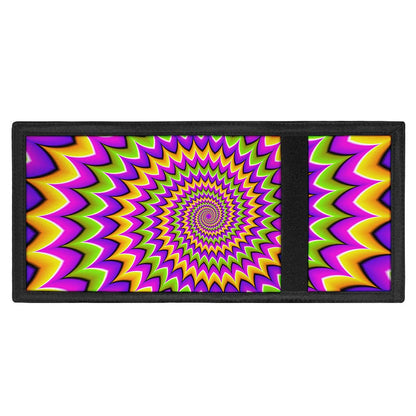Twisted Colors Moving Optical Illusion Trifold Wallet