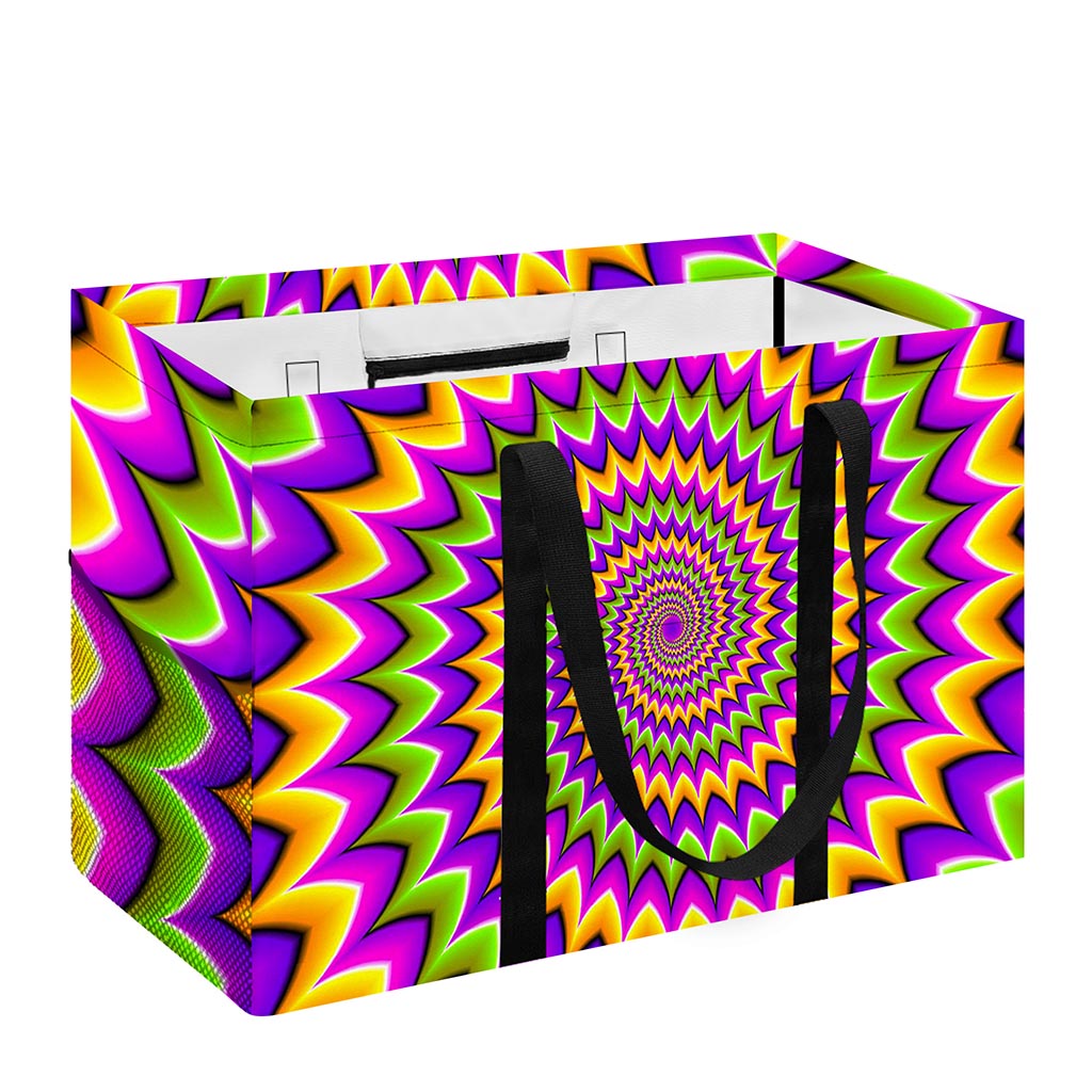 Twisted Colors Moving Optical Illusion Utility Tote Bag
