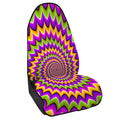 Twisted Colors Moving Optical Illusion Waterproof Car Seat Cover