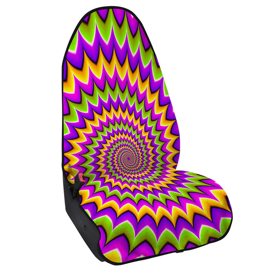 Twisted Colors Moving Optical Illusion Waterproof Car Seat Cover