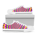Twisted Colors Moving Optical Illusion White Low Top Sneakers