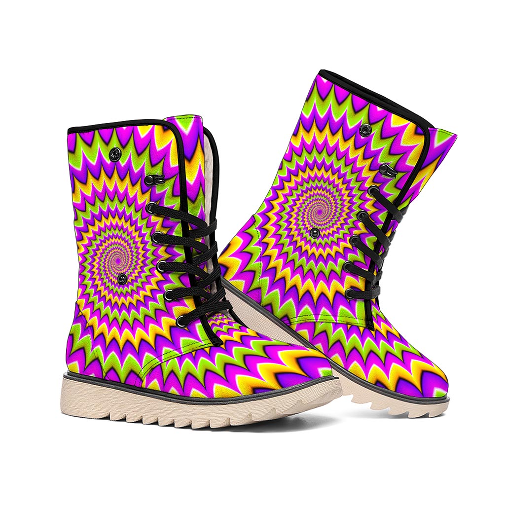 Twisted Colors Moving Optical Illusion Winter Boots