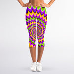 Twisted Colors Moving Optical Illusion Women's Capri Leggings