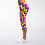 Twisted Colors Moving Optical Illusion Women's Capri Leggings
