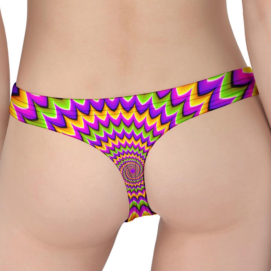 Twisted Colors Moving Optical Illusion Women's Thong