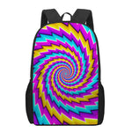 Twisted Spiral Moving Optical Illusion 17 Inch Backpack