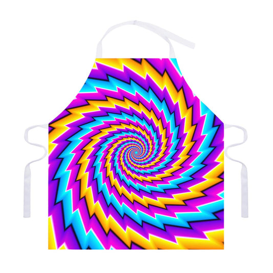 Twisted Spiral Moving Optical Illusion Adjustable Apron