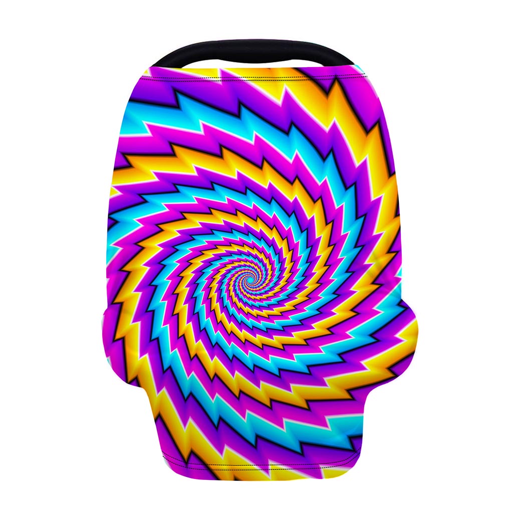 Twisted Spiral Moving Optical Illusion Baby Seat Cover