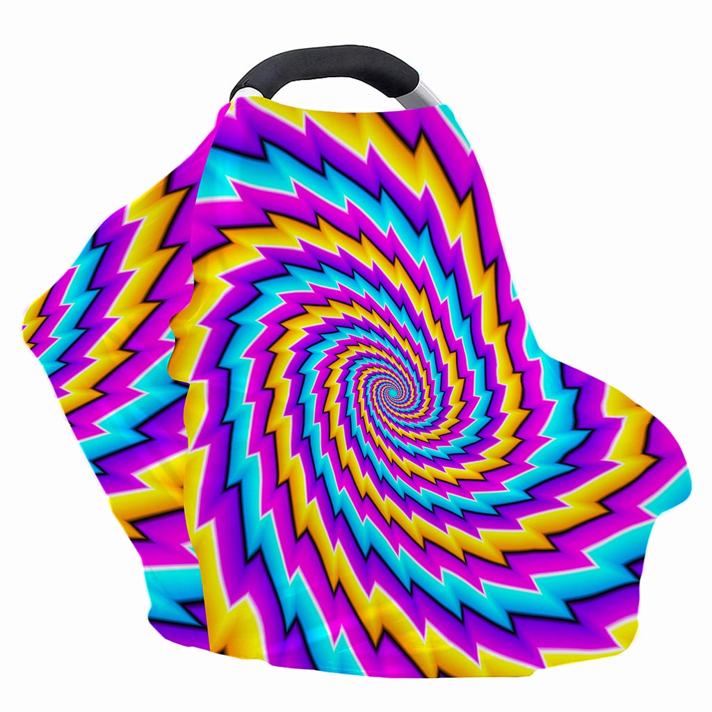 Twisted Spiral Moving Optical Illusion Baby Seat Cover