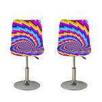 Twisted Spiral Moving Optical Illusion Bar Stool Covers