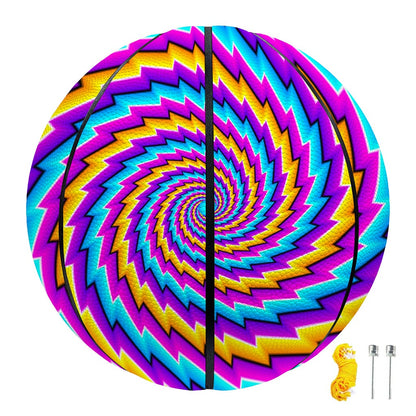 Twisted Spiral Moving Optical Illusion Basketball