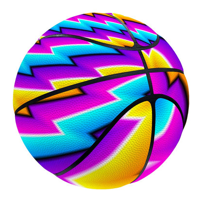 Twisted Spiral Moving Optical Illusion Basketball