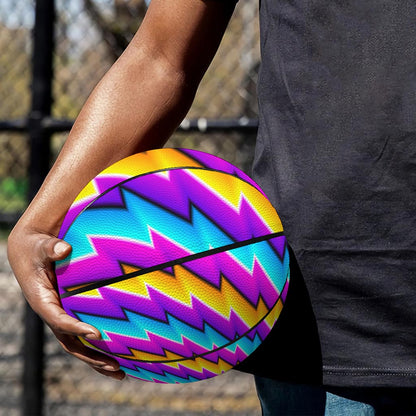 Twisted Spiral Moving Optical Illusion Basketball