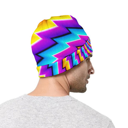 Twisted Spiral Moving Optical Illusion Beanie